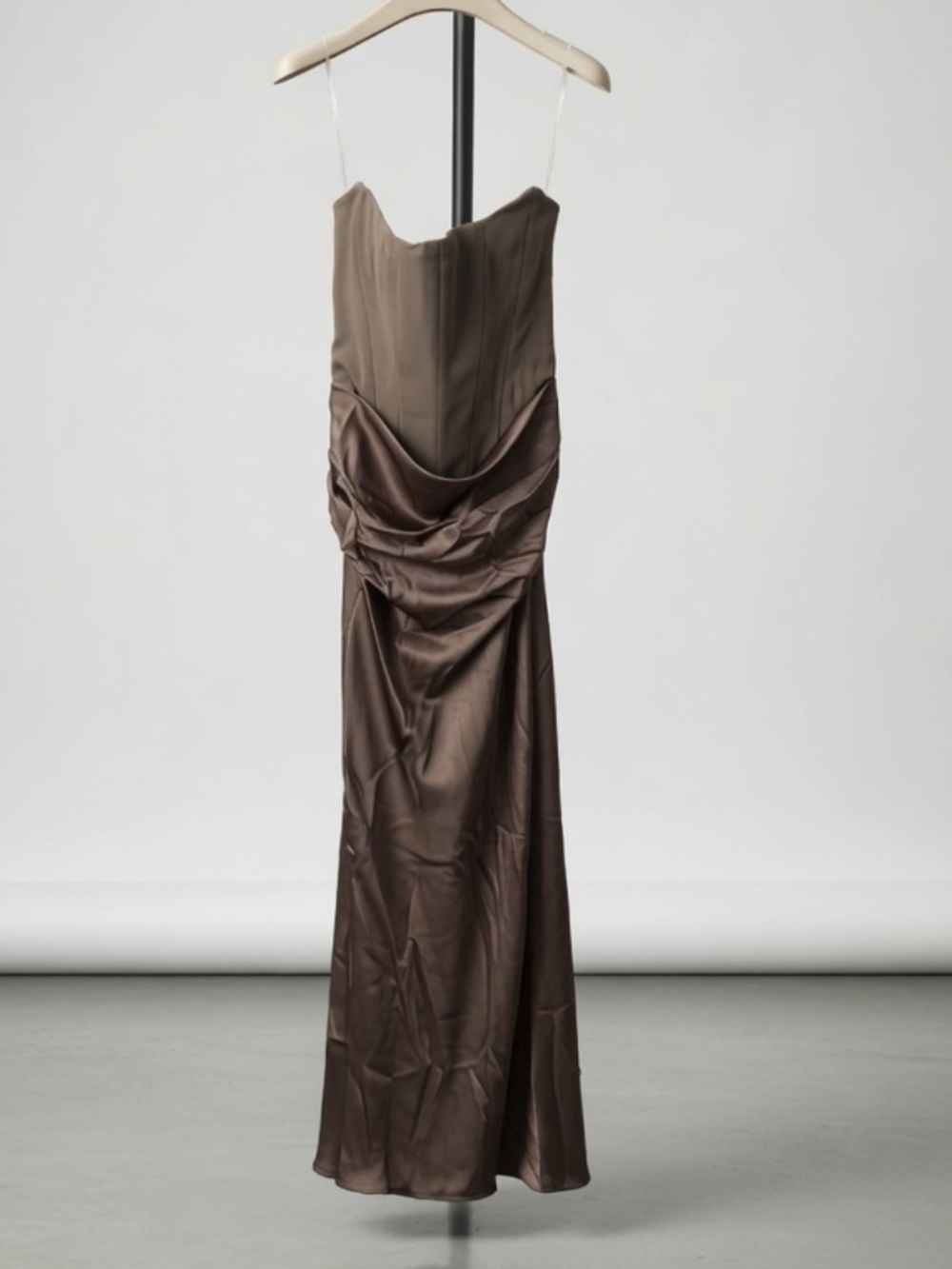 HOUSE OF CB 'Persephone' Smoke Strapless Corset Maxi Dress/ Small U4-6 $329 - Picture 5 of 7